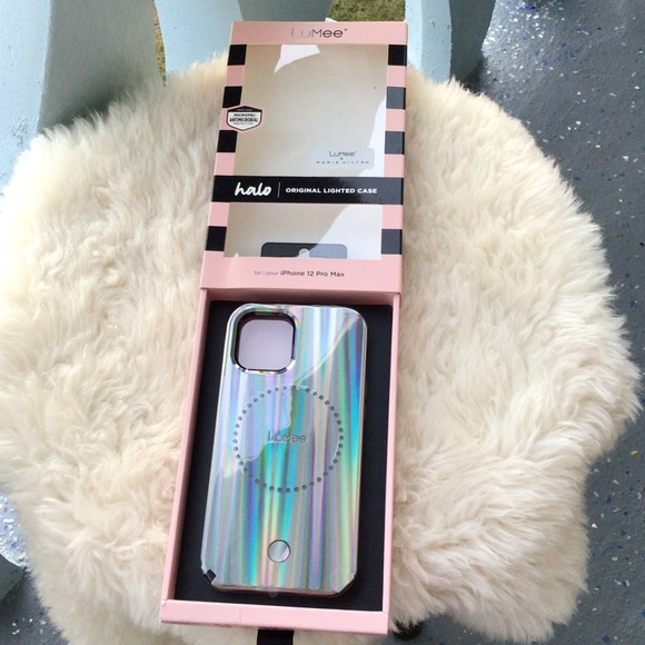 Lumee Halo by Paris Hilton Lighted Cell Phone Case for iPhone 12 Pro Max- NWT - Picture 5 of 7